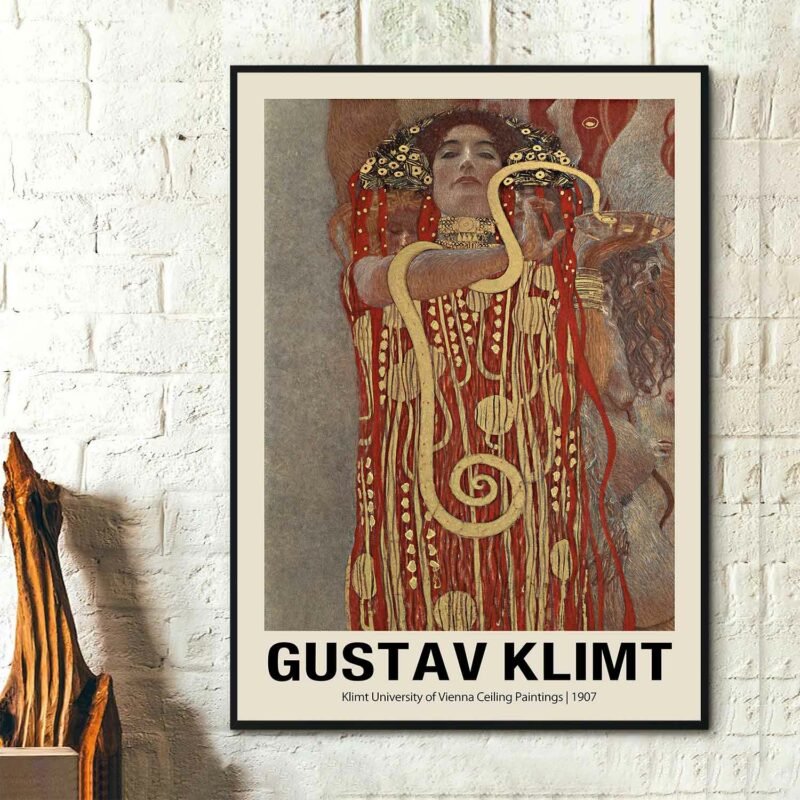 Klimt University of Vienna Ceiling 1907 Poster