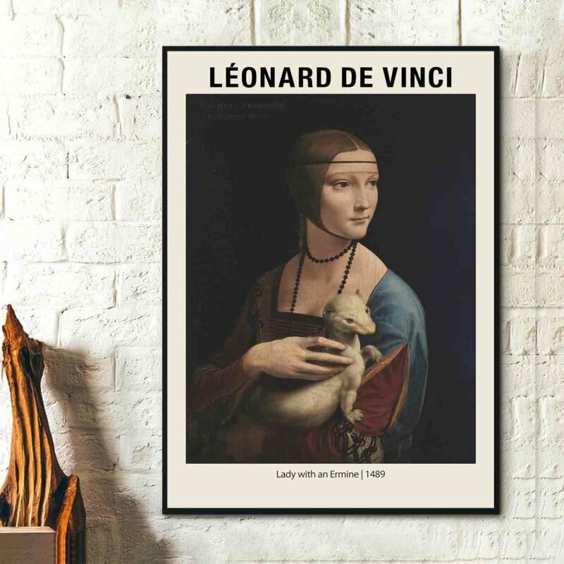 Lady with an Ermine 1489 Poster
