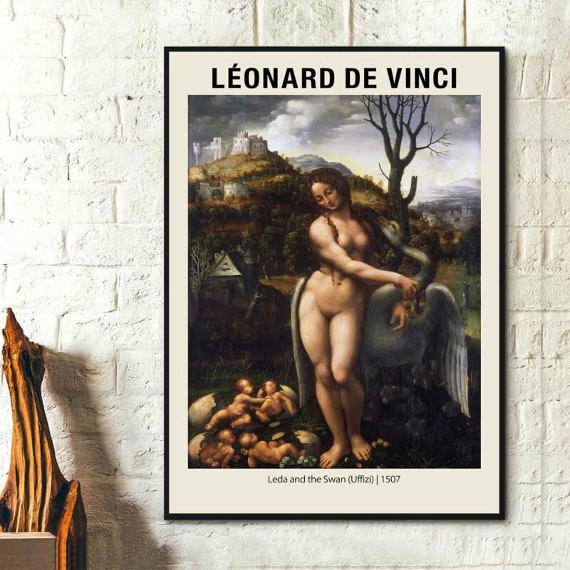 Leda and the Swan (Uffizi) 1507 Poster