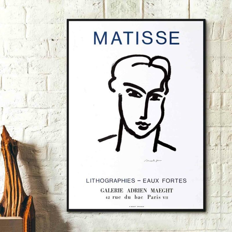 Matisse - Lithographies - Eaux Fortes, Galerie Adrien Maeght Poster