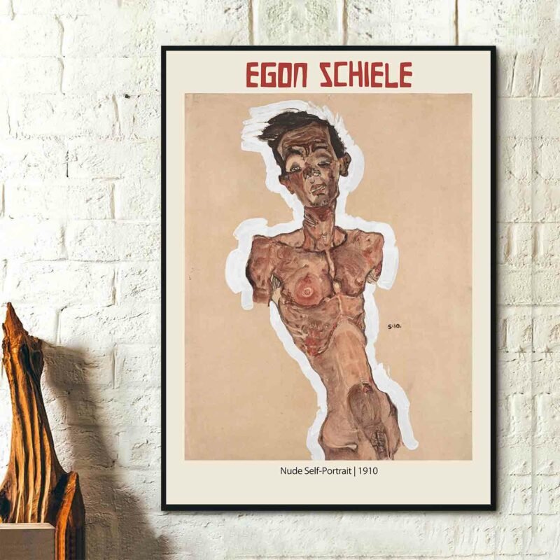 Nude Self-Portrait 1910 Poster