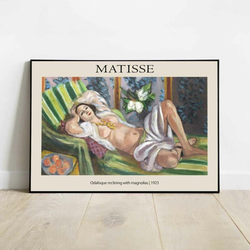 Odalisque reclining with magnolias 1923 Poster