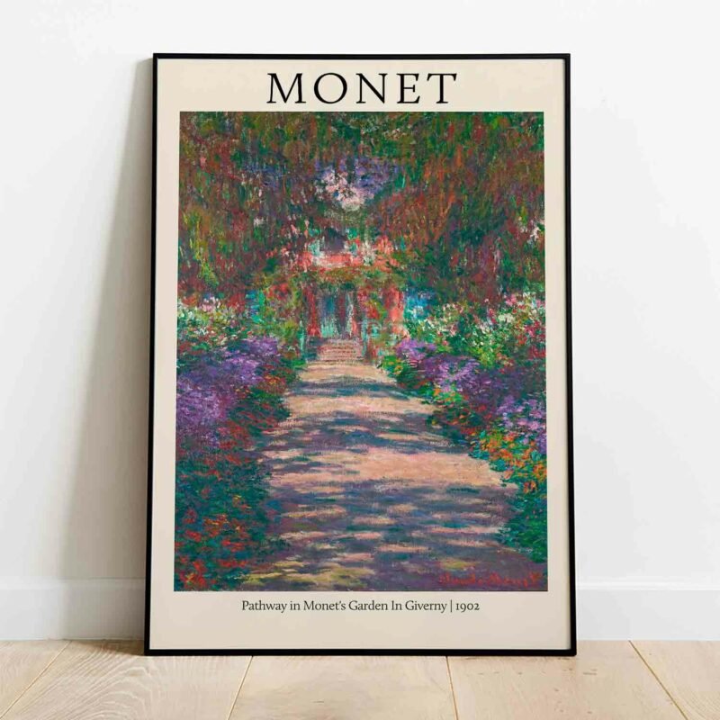 Pathway in Monet's Garden In Giverny, 1902 Painting