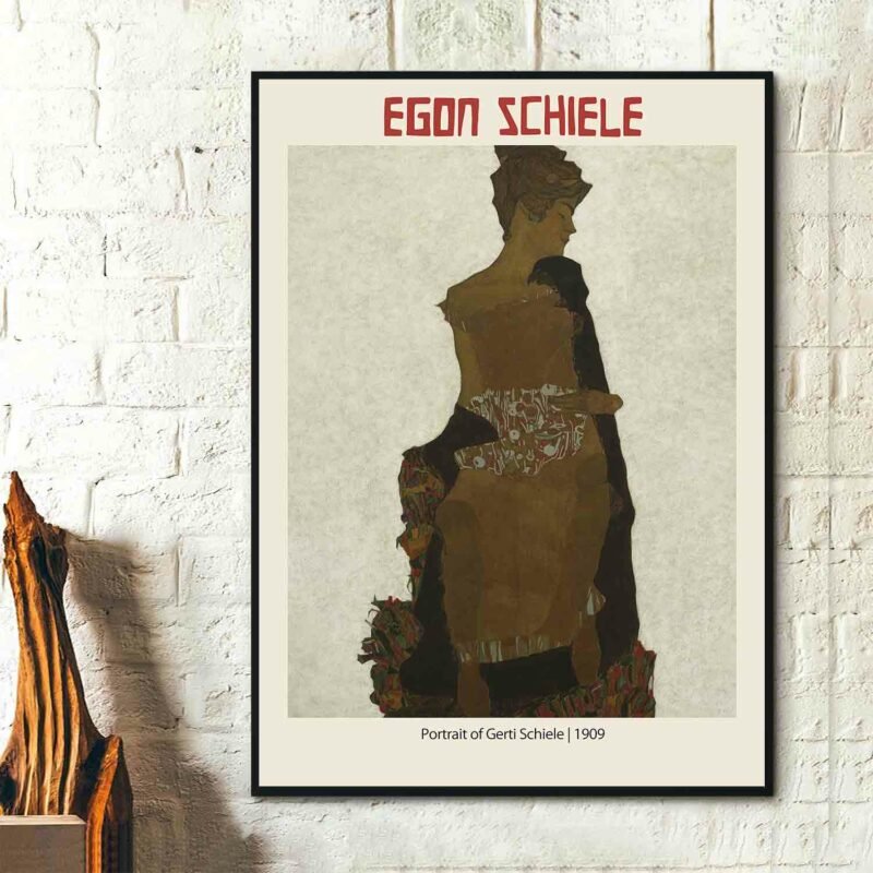 Portrait of Gerti Schiele 1909 Poster