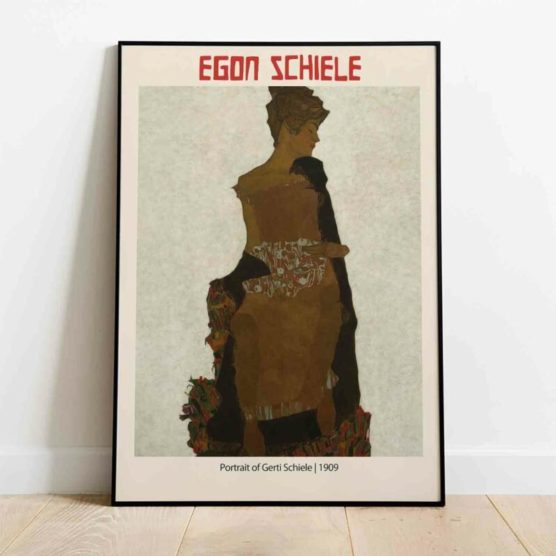 Portrait of Gerti Schiele 1909 Painting