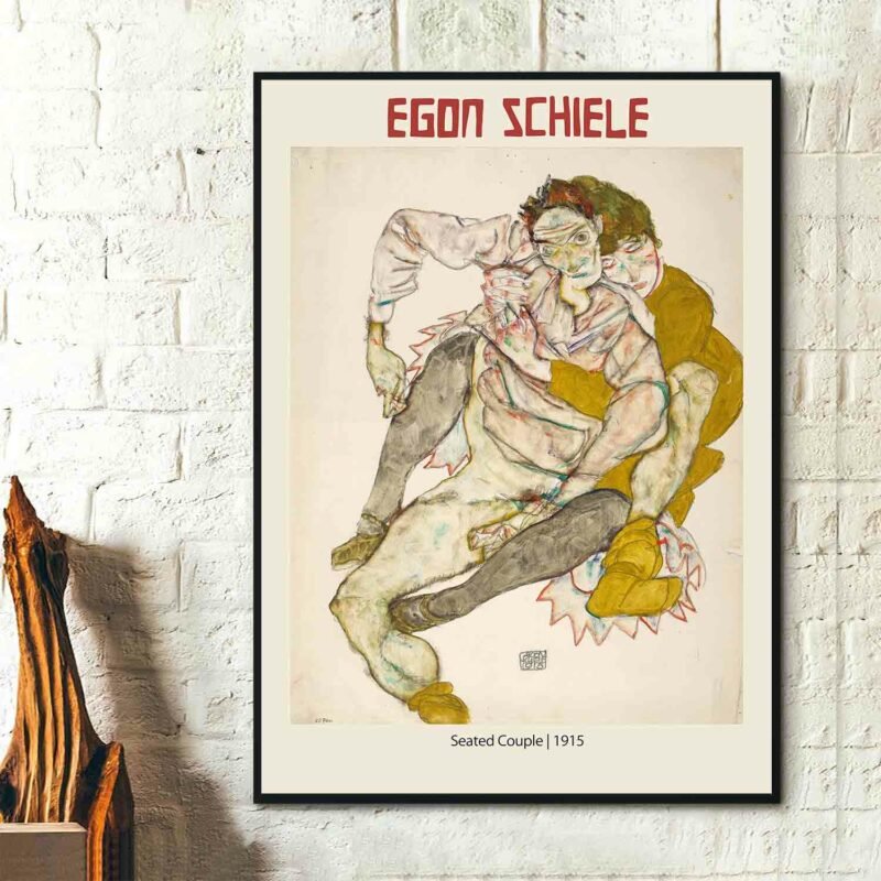 Seated Couple 1915 Poster