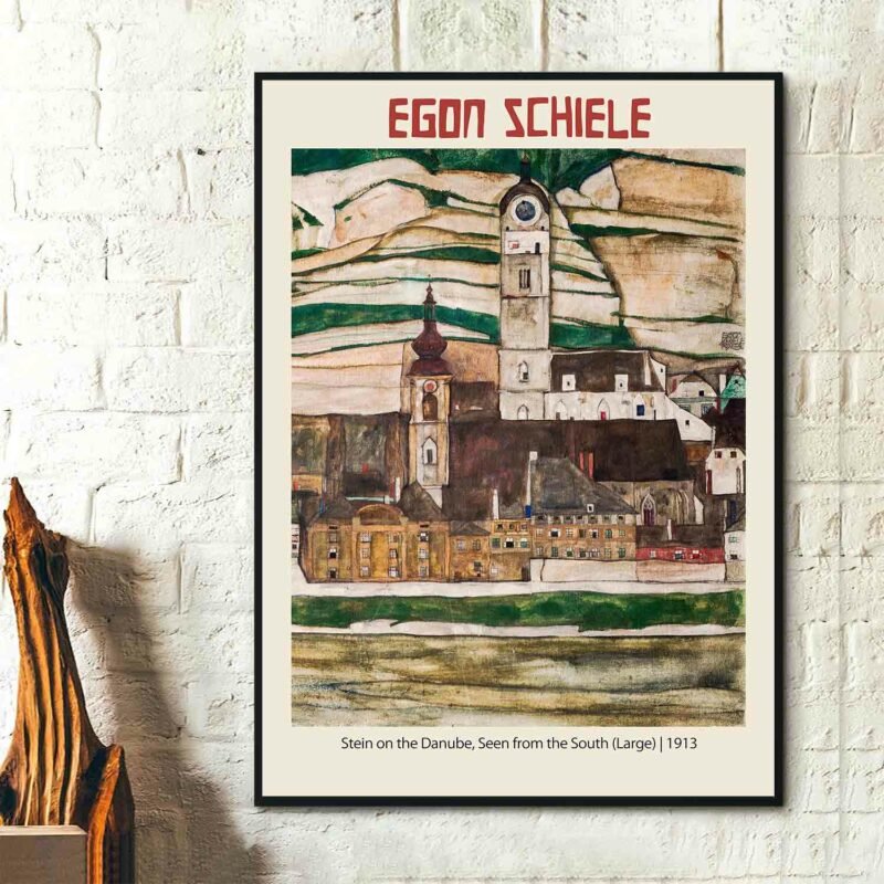 Stein on the Danube, Seen from the South (Large) 1913 Poster