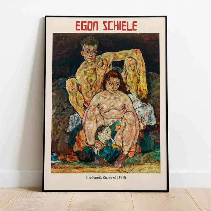 The Family (Schiele) 1918 Painting