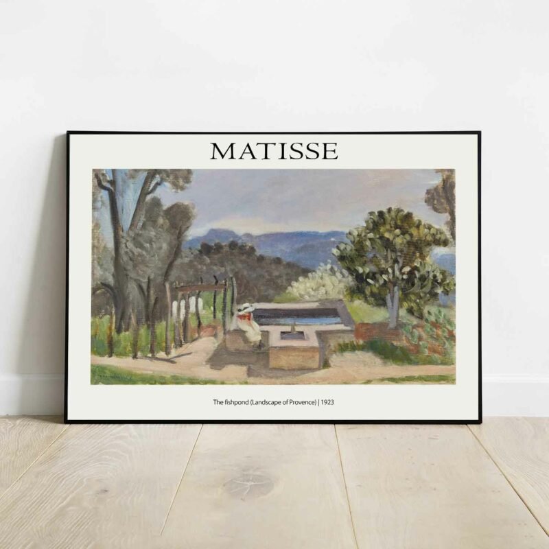 He fishpond Landscape of Provence 1923 Poster