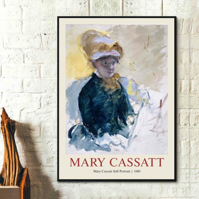 Mary Cassatt Self-Portrait, 1880 Poster