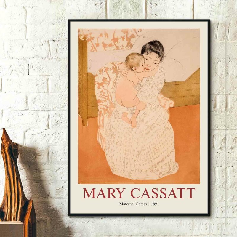 Maternal Caress, 1891 Poster