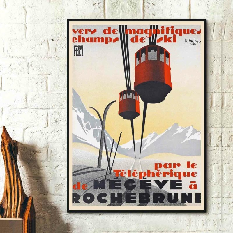 Megeve, 1933 by Rene Michaud Travel Poster